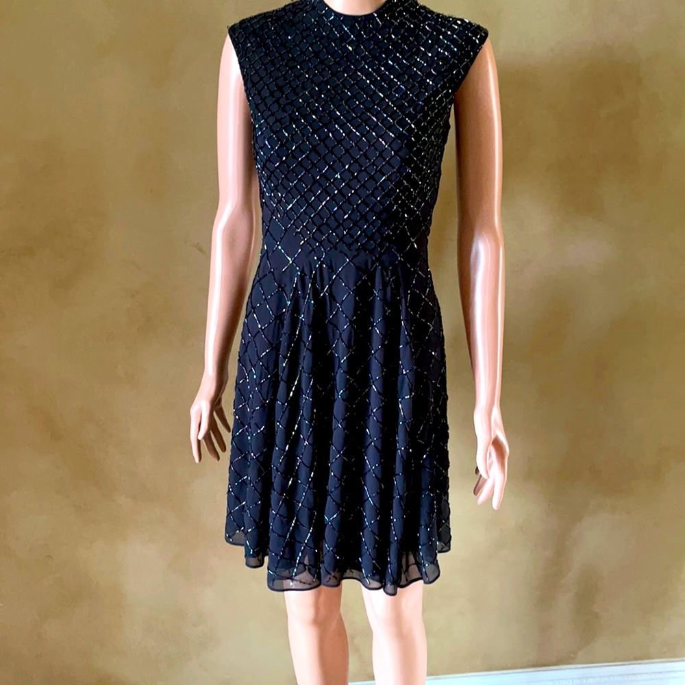 Needle and thread beads embellished dress stunning